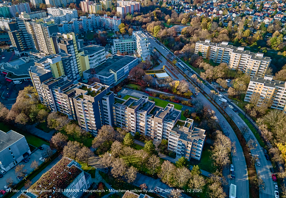 12.11./09.11.2020 - Marx-Zentrum und Umgebung am Karl-Marx-Ring in Neuperlach